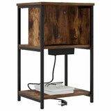Armadio da Notte Rovere fumé 38 x 31 x 61 cm Legno truciolato