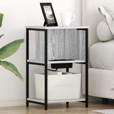 Armadio da Notte Grigio Sonoma 38 x 31 x 61 cm