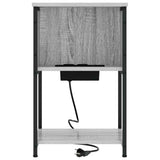 Armadio da Notte 2 pcs Grigio Sonoma 38 x 31 x 61 cm