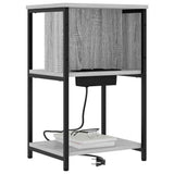 Armadio da Notte 2 pcs Grigio Sonoma 38 x 31 x 61 cm