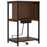 Armadio da Notte Rovere Marrone 38 x 31 x 61 cm