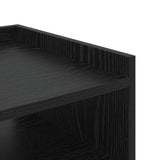Armadio da Notte Rovere Nero 40 x 40 x 61 cm Legno truciolato