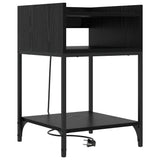 Armadio da Notte 2 pcs Rovere Nero 40 x 40 x 61 cm