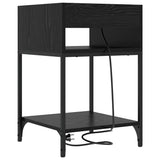 Armadio da Notte 2 pcs Rovere Nero 40 x 40 x 61 cm