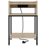 Armadio da Notte con lo scaffale Rovere Sonoma 40 x 40 x 61 cm