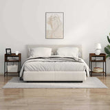Armadio da Notte 2 pcs Rovere fumé 40 x 40 x 61 cm