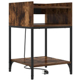 Armadio da Notte 2 pcs Rovere fumé 40 x 40 x 61 cm