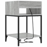 Armadio da Notte con lo scaffale Grigio Sonoma 40 x 40 x 61 cm