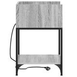 Armadio da Notte con lo scaffale Grigio Sonoma 40 x 40 x 61 cm