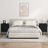 Armadio da Notte con cassetto 2 pcs Rovere Nero 42 x 41 x 61 cm