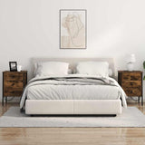 Armadio da Notte con cassetto 2 pcs Rovere fumé 42 x 41 x 61 cm
