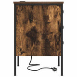 Armadio da Notte con cassetto 2 pcs Rovere fumé 42 x 41 x 61 cm