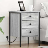 Armadio da Notte 2 pcs Grigio Sonoma 42 x 41 x 61 cm