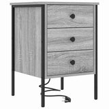 Armadio da Notte 2 pcs Grigio Sonoma 42 x 41 x 61 cm
