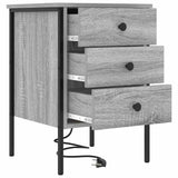Armadio da Notte 2 pcs Grigio Sonoma 42 x 41 x 61 cm