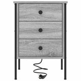 Armadio da Notte 2 pcs Grigio Sonoma 42 x 41 x 61 cm