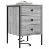 Armadio da Notte 2 pcs Grigio Sonoma 42 x 41 x 61 cm