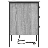 Armadio da Notte 2 pcs Grigio Sonoma 42 x 41 x 61 cm