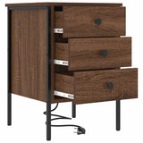 Armadio da Notte con cassetto Rovere Marrone 42 x 41 x 61 cm