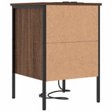 Armadio da Notte con cassetto Rovere Marrone 42 x 41 x 61 cm