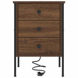 Armadio da Notte con cassetto Rovere Marrone 42 x 41 x 61 cm