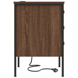 Armadio da Notte con cassetto Rovere Marrone 42 x 41 x 61 cm