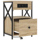 Armadio da Notte con cassetto Rovere Sonoma 40 x 31 x 60 cm