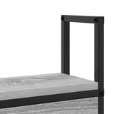 Testiera con Stazione di Carica e Storage Grigio sonoma