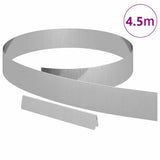 Bordura per Prato Argento 450 x 0,05 x 10 cm Acciaio zincato