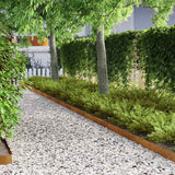 Finitura per Prato da Giardino 4 pcs Ruggine 450 x 10 cm