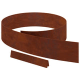 Bordura per Prato 4 pcs Ruggine 450 x 0.05 x 15 cm