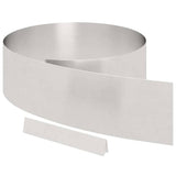 Bordura per Prato 4 pcs Argento 450 x 0.05 x 15 cm