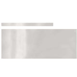 Bordura per Prato 4 pcs Argento 450 x 0.05 x 15 cm