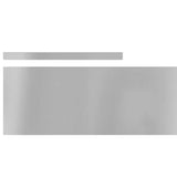 Bordura per Prato 4 pcs Argento 450 x 0.05 x 15 cm