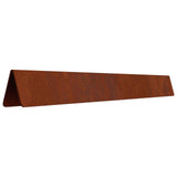 Bordura per Prato 4 pcs Ruggine 450 x 0,05 x 20 cm