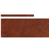Bordura per Prato 4 pcs Ruggine 450 x 0,05 x 20 cm