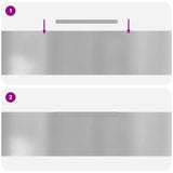 Bordura per Prato 4 pcs Argento 450 x 0.05 x 15 cm