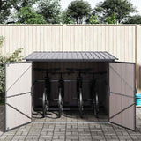 Capanno per Biciclette 3 pcs Antracite 216 x 207 x 158 cm