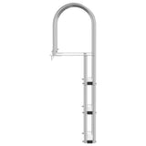 Scala da molo a 3 gradini Argento 45 x 11,5 x 134 cm Alluminio
