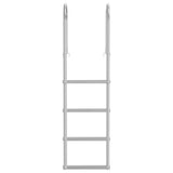 Scala da Dock a 4 Gradini Argento 45 11,5 162 cm Alluminio
