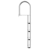 Scala da Dock a 4 Gradini Argento 45 11,5 162 cm Alluminio