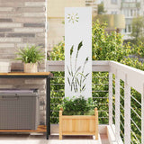 Schermo per privacy in giardino Traforo Bianco 32 x 140 cm