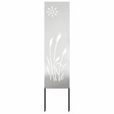 Schermo per privacy in giardino Traforo Argento 32 x 140 cm