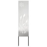 Schermo per privacy in giardino Traforo Argento 32 x 140 cm