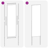 Schermo per privacy in giardino Traforo Antracite 32 x 140 cm