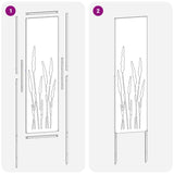 Schermo per privacy in giardino Traforo Antracite 32 x 140 cm