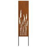 Schermo per privacy in giardino Traforo Ruggine 32 x 140 cm