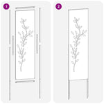 Pannello Decorativo da Giardino Altro Nero 32 x 140 cm