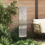 Pannello Decorativo da Giardino Altro Argento 32 x 140 cm