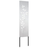 Pannello Decorativo da Giardino Altro Argento 32 x 140 cm